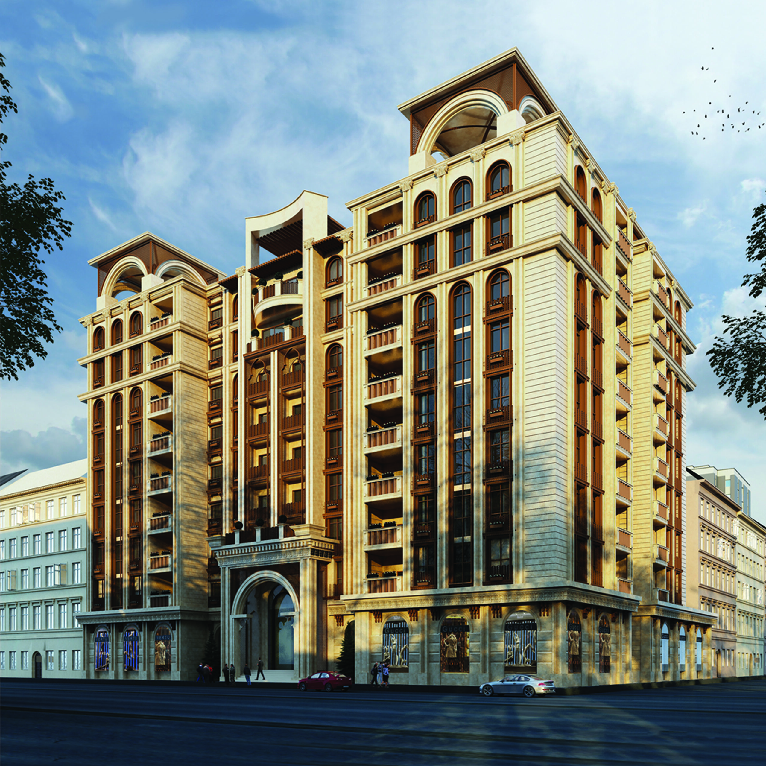 Design and construction of Sa'adat Abad Residential Building